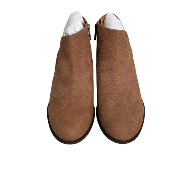 Lucky Brand Womens Bellita Heeled Leather Bootie Brown Size 8 1/2 - Picture 2 of 10
